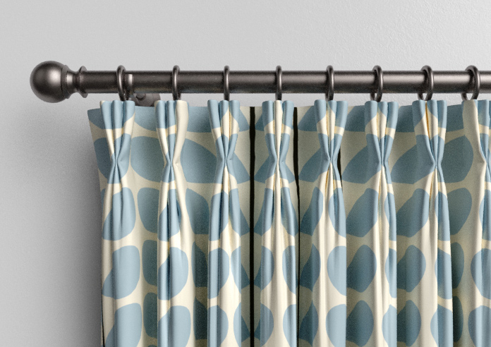 Orla Kiely Two Colour Stem, Powder Blue - Made to Measure Curtains - Image 11
